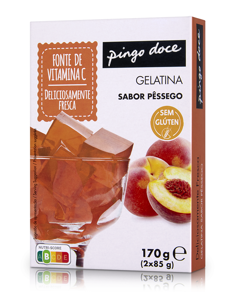 Gelatina em Pó de Pêssego