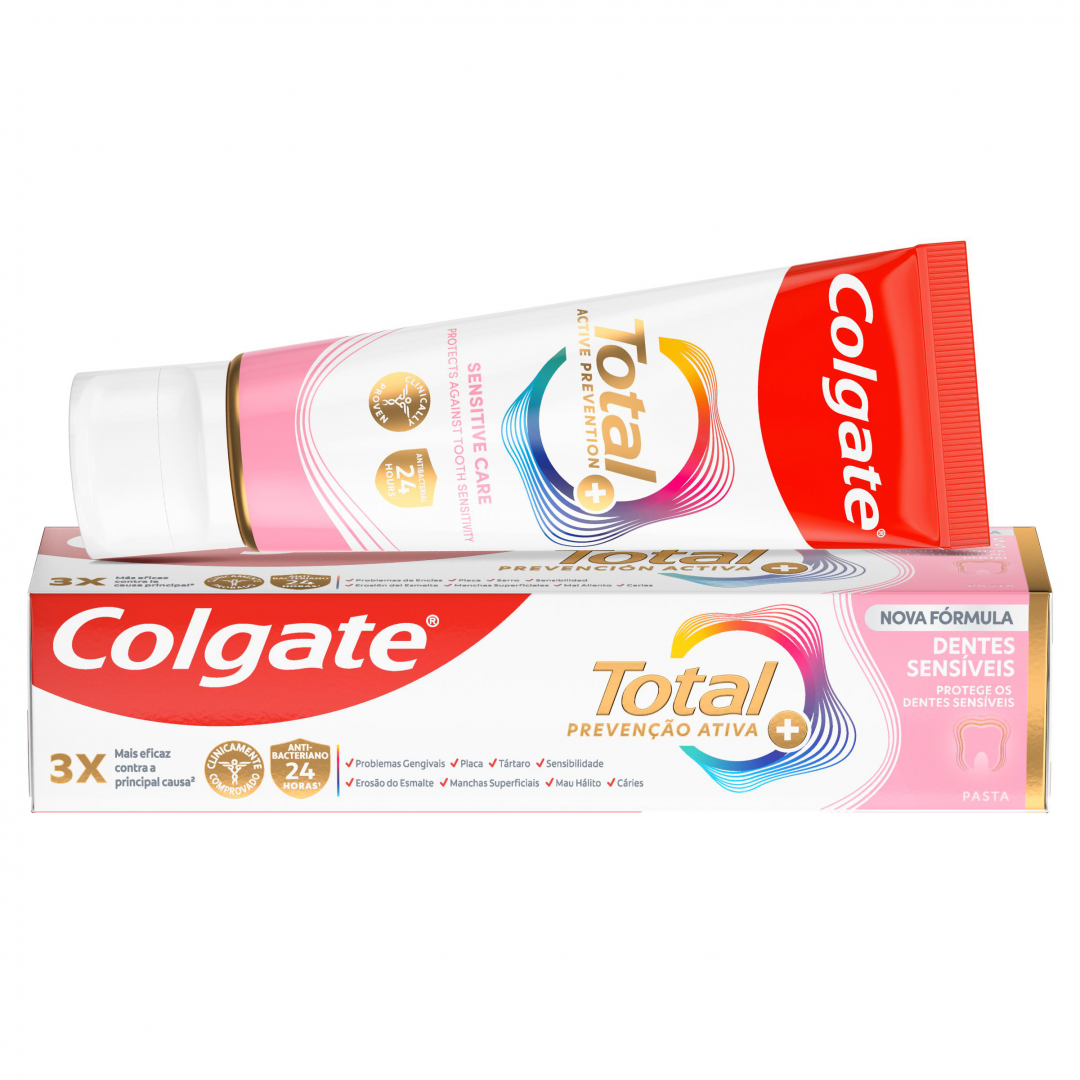 Pasta De Dentes Total Advanced Dentes Sensíveis Colgate 75 ml