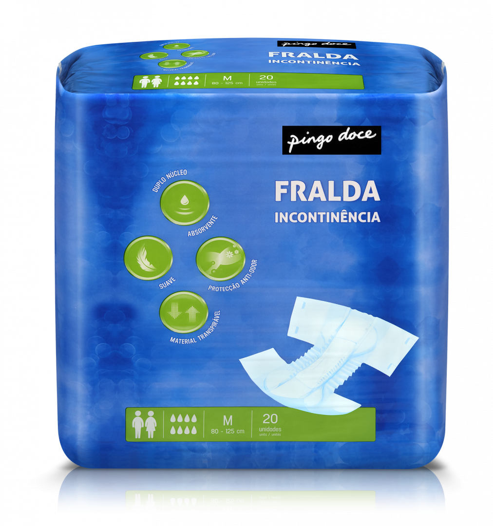 Fraldas Incontinência Tamanho Médio