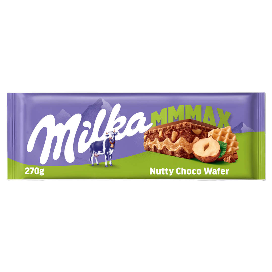 Tablete De Chocolate Leite Choco & Wafer Milka 270 g