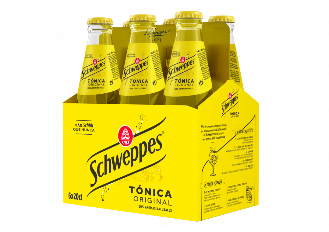 Água Tónica Pack 6 Schweppes 1,2 L