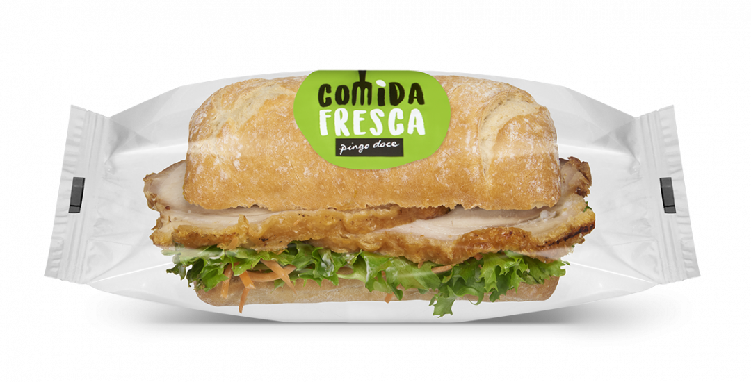 Sandes Saloia Com Lombo E Salada Camponesa Comida Fresca 422 g