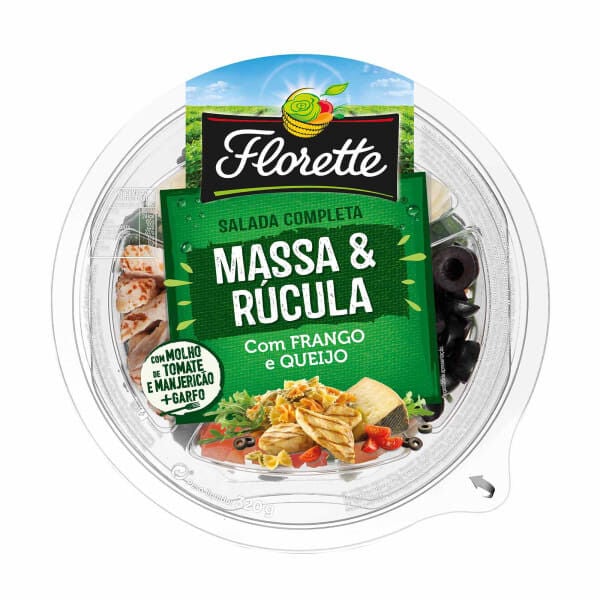 Salada De Massa E Rúcula Comida Fresca 215 g