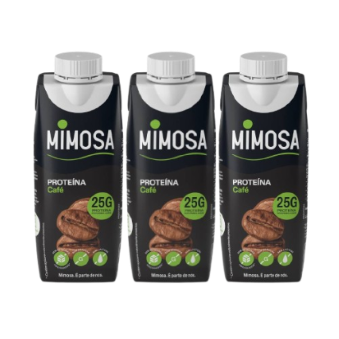 Leite Proteína Café sem Lactose Pack 3 Mimosa