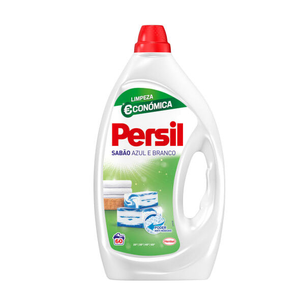 Detergente Máquina Roupa Líquido Sabão Azul e Branco Persil