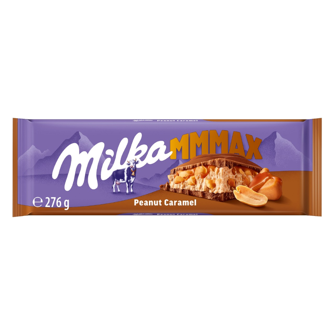 Tablete De Chocolate Com Amendoim E Caramelo Milka 276 g