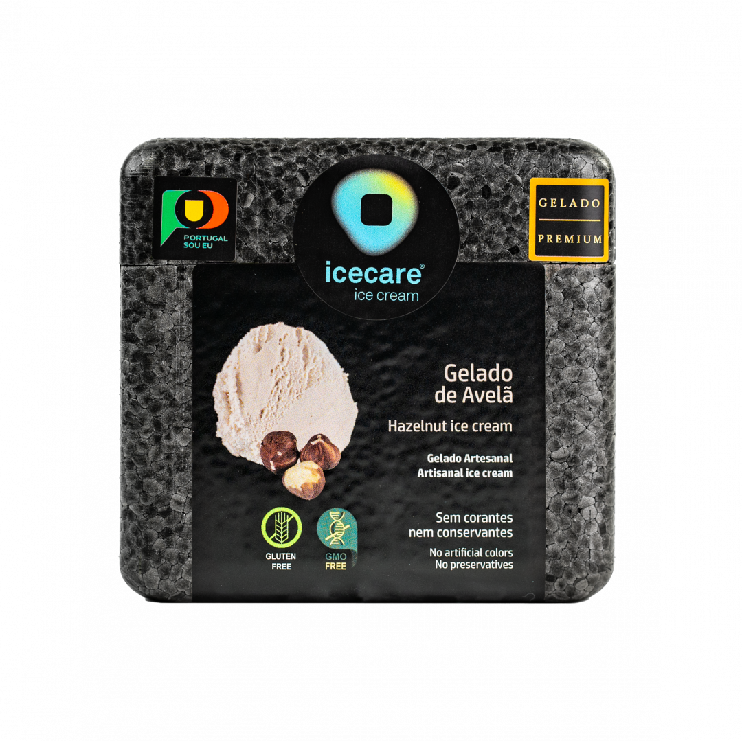 Gelado De Avelã Icecare 500 ml