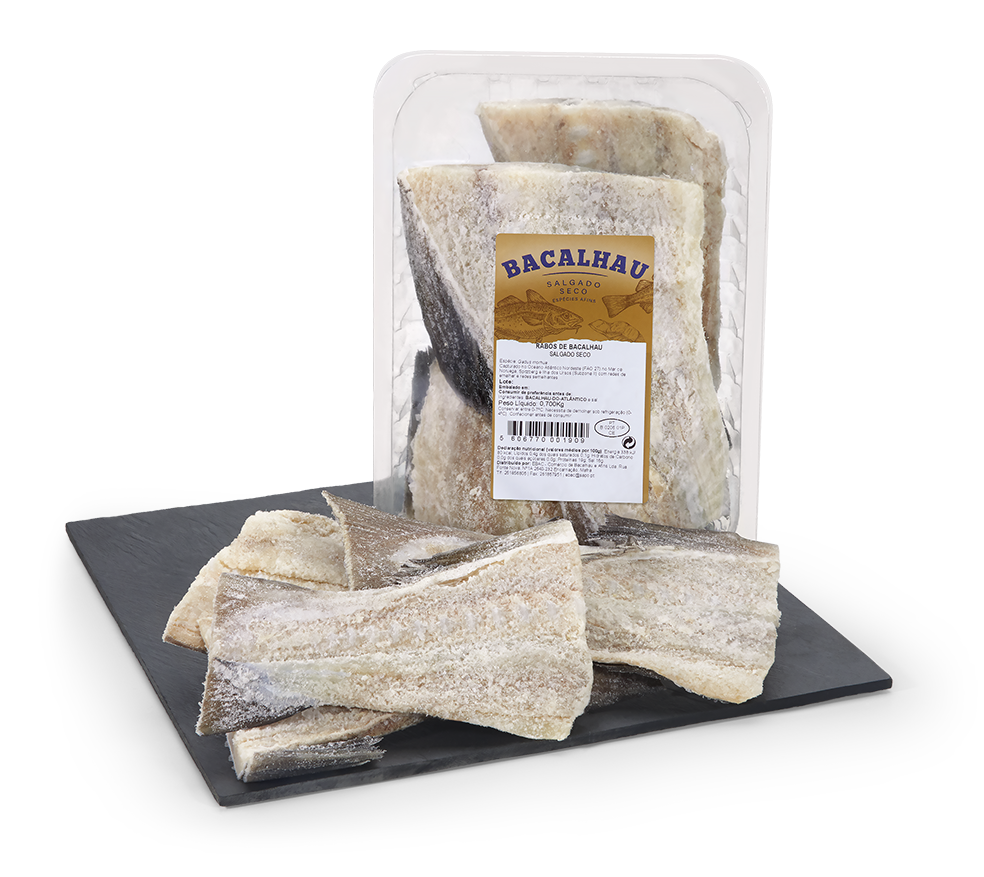 Rabos De Bacalhau Embalagem Nossa Peixaria 700 g