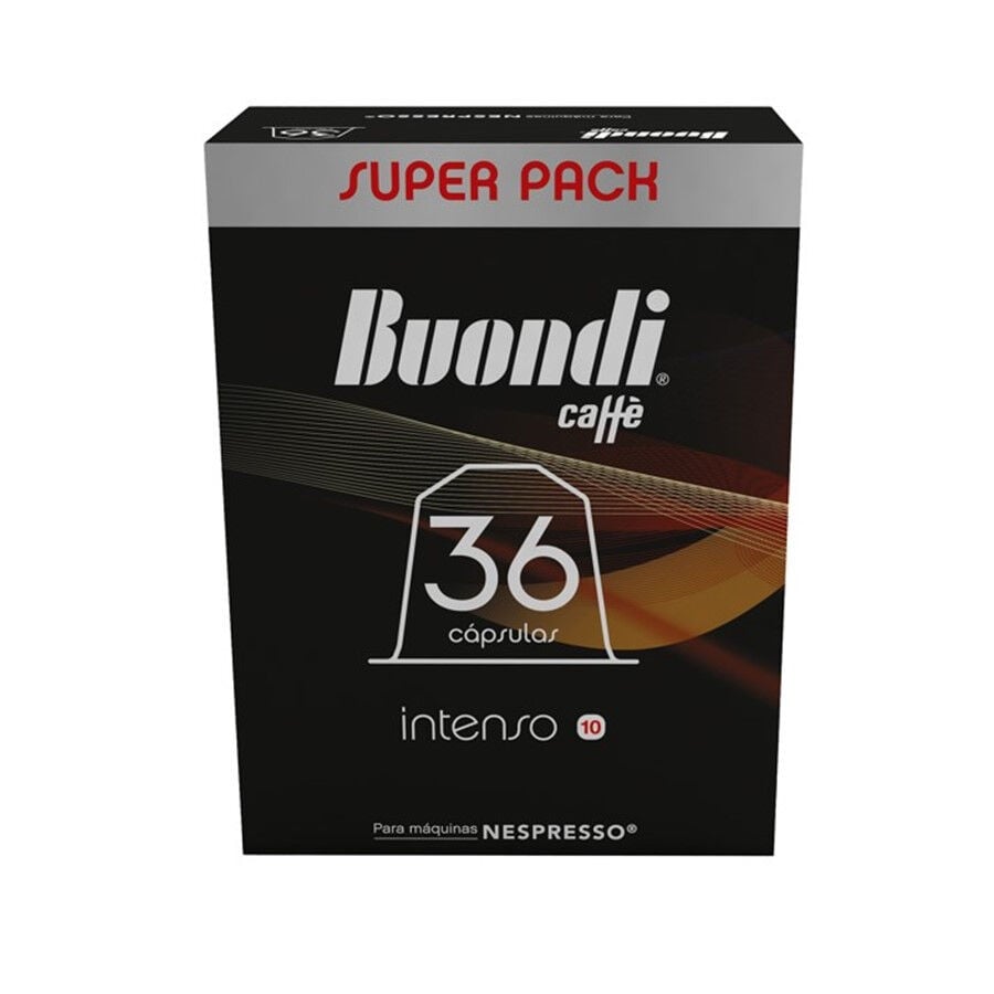 Cápsulas De Café Nespresso Intenso Buondi 36 un