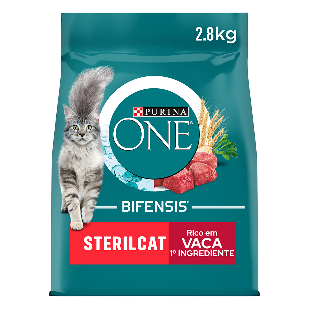 Comida Seca para Gato Esterilizado com Vaca