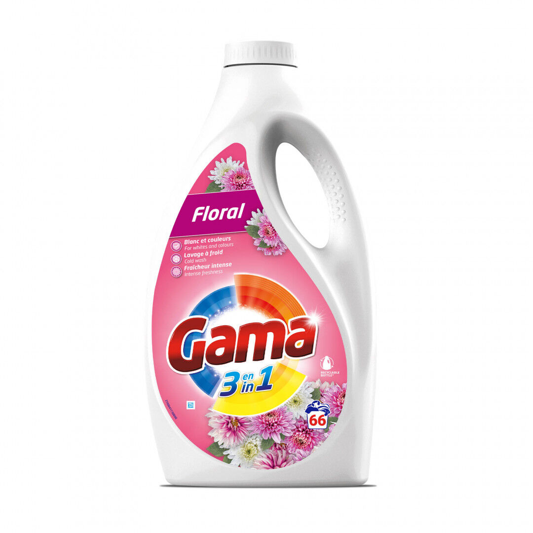 Detergente Máquina Roupa Líquido Floral Gama