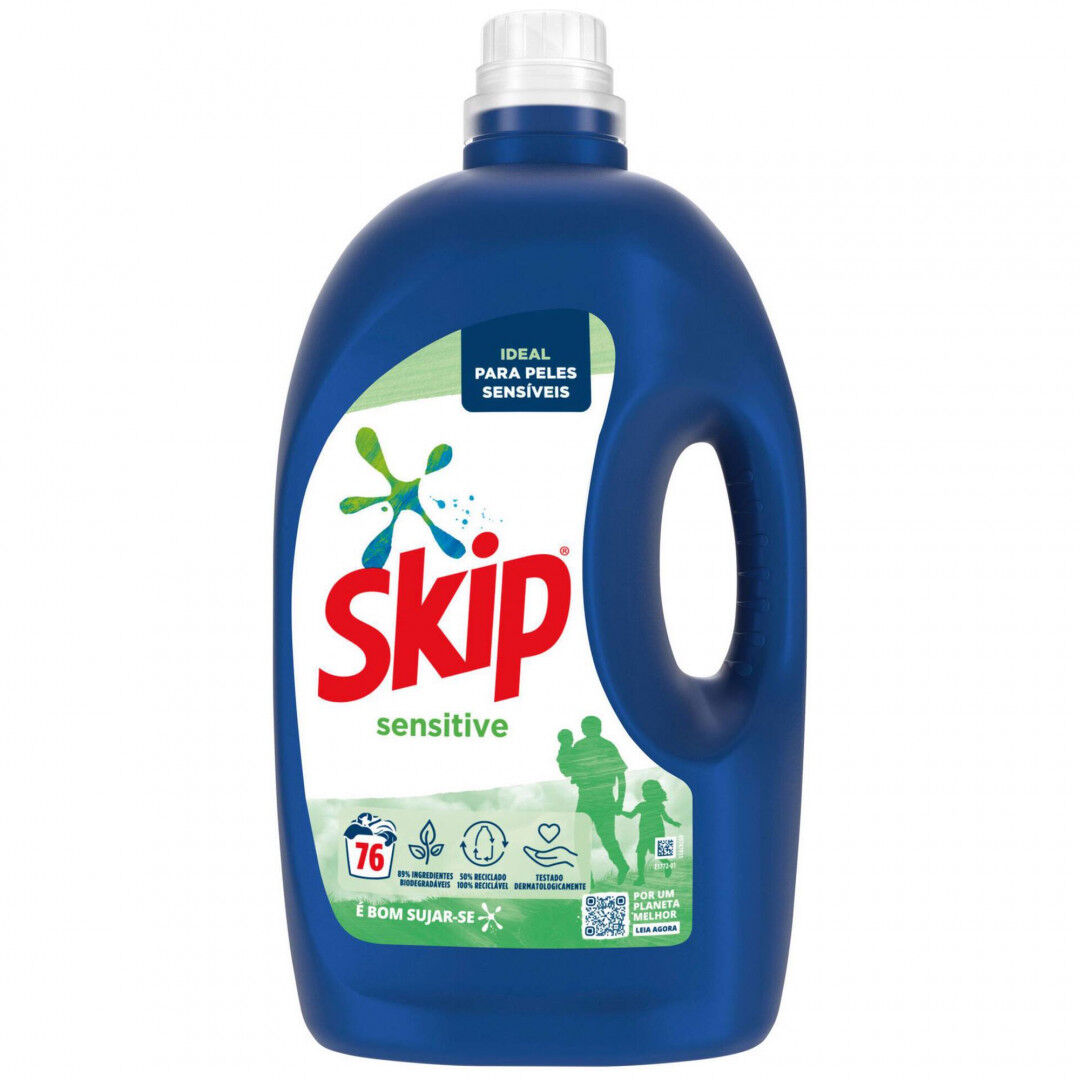 Detergente Máquina Roupa Líquido Sensitive Skip