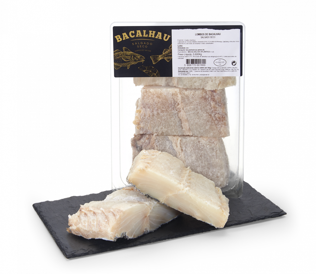 Lombos De Bacalhau Embalado Nossa Peixaria 600 g