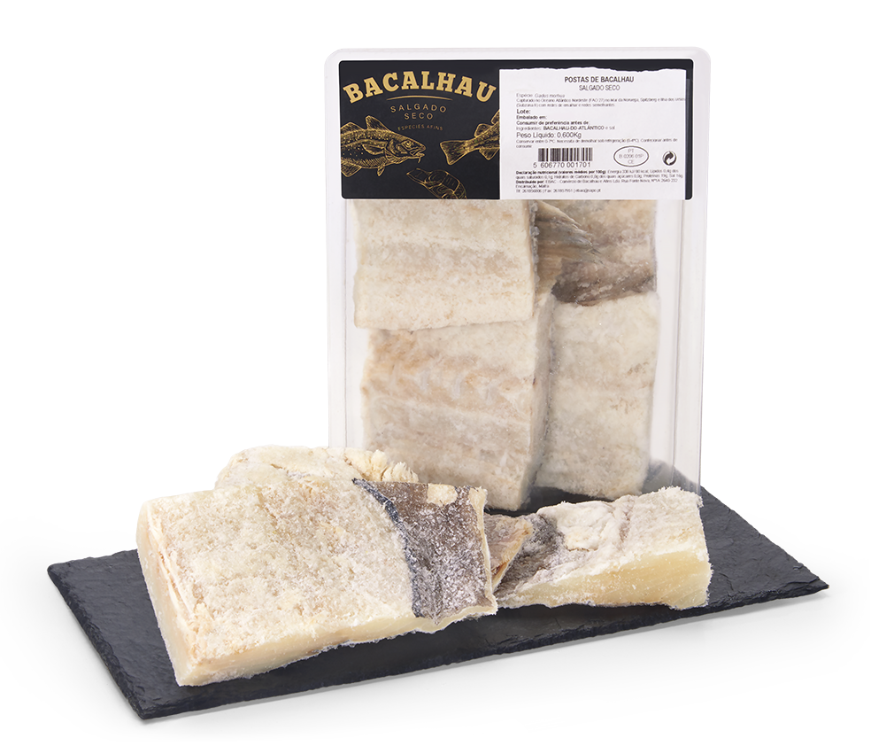 Postas De Bacalhau Embalado Nossa Peixaria 600 g
