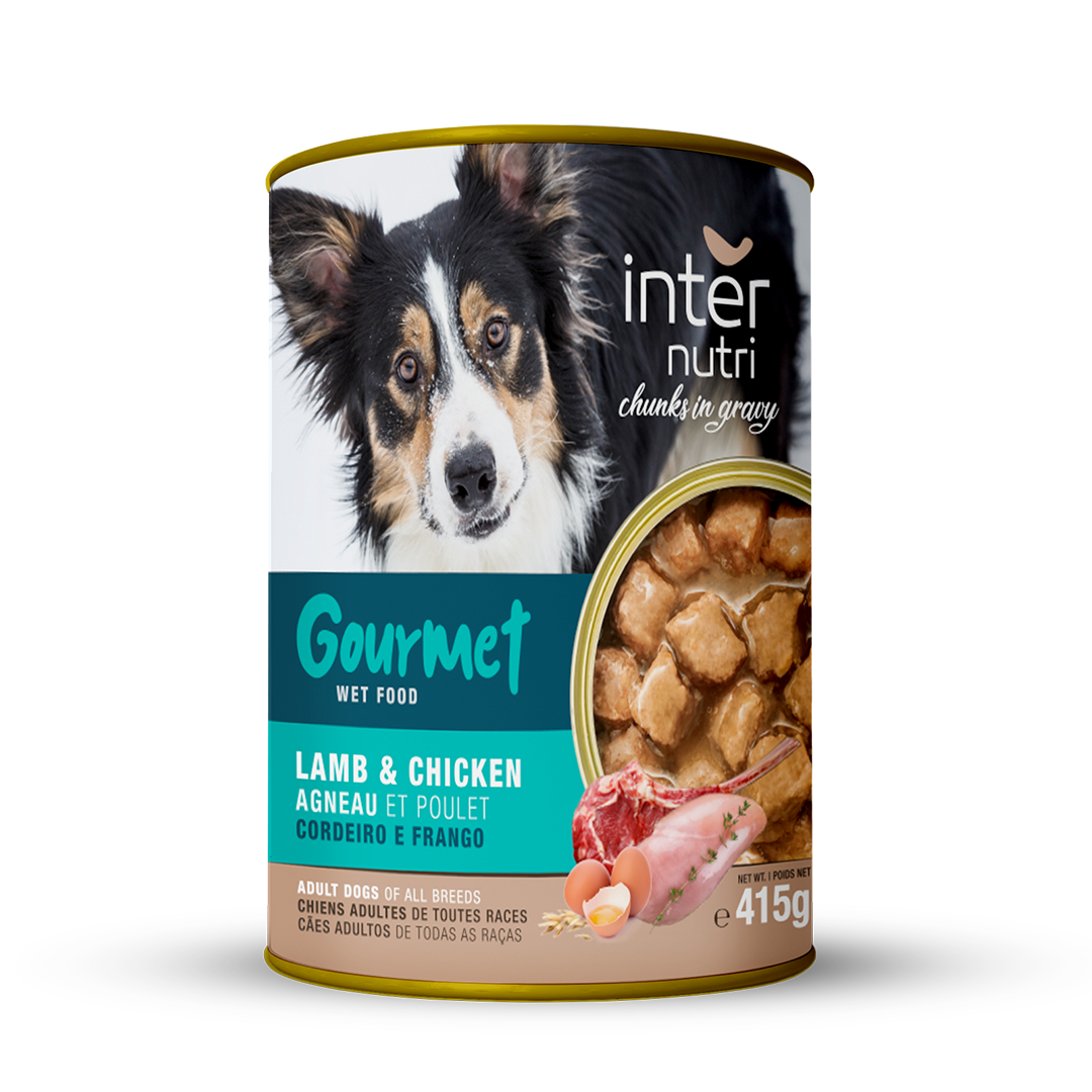Comida Húmida para Cão com Cordeiro e Frango