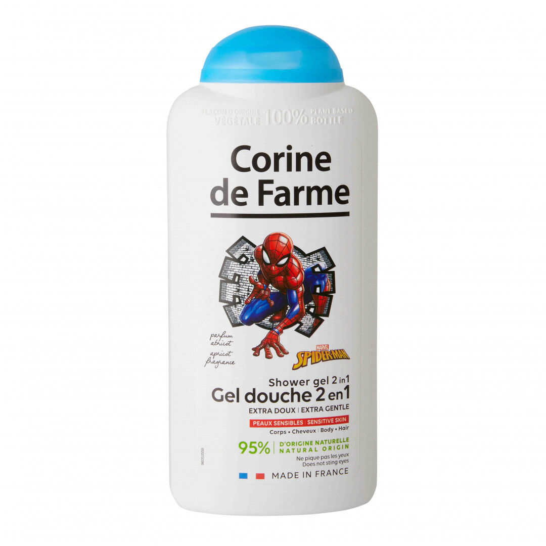 Gel De Banho 2 Em 1 Spiderman Fragrância Alperce Corine De Farme 300 ml