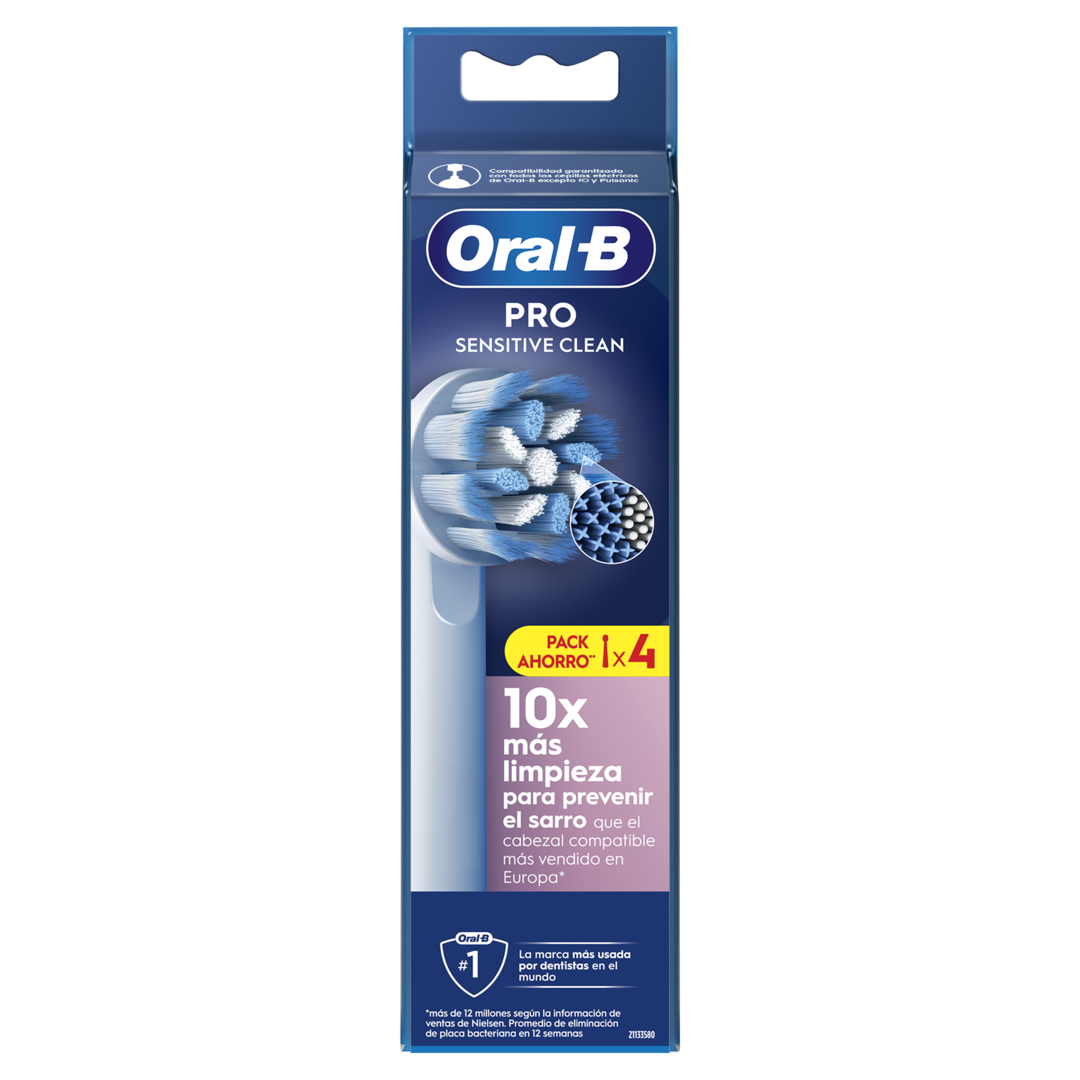 Recargas Escova de Dentes Elétrica Pro Sensitive Clean Pack 4