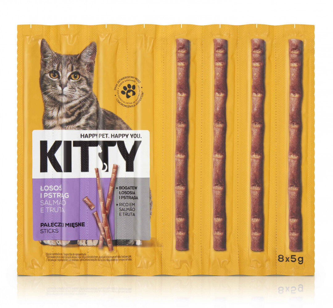 Snack para Gato Sticks Salmão e Truta