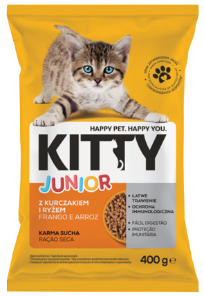 Comida Seca para Gato Júnior com Frango e Arroz