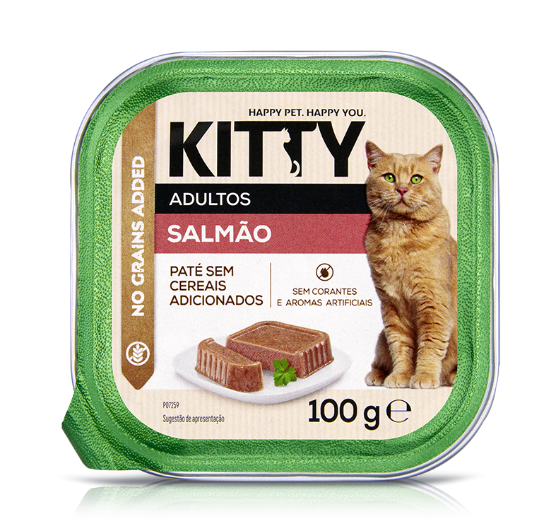 Comida Húmida para Gato Adulto Patê com Salmão Grain Free