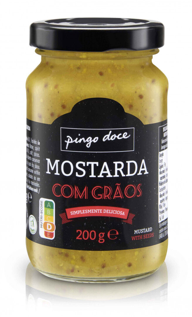 Mostarda com Grãos em Frasco