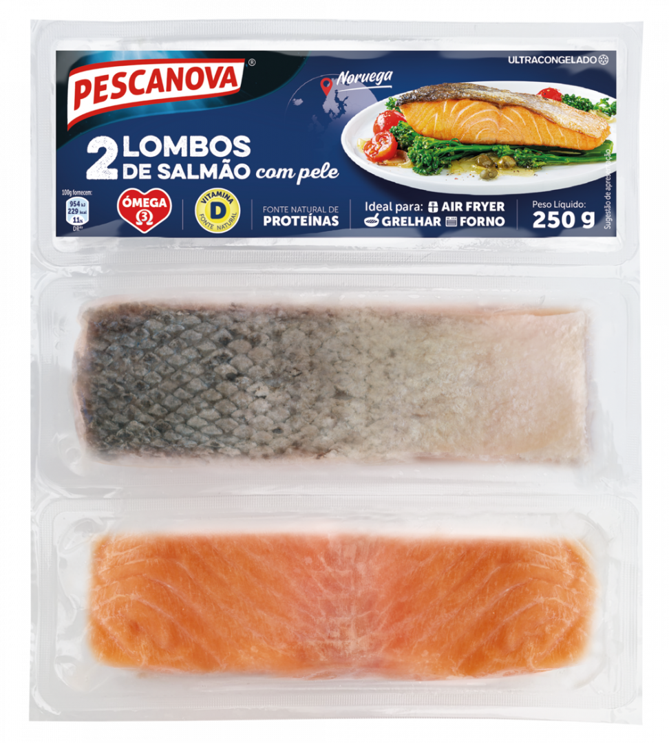 Lombos De Salmão Com Pele Pescanova 250 g