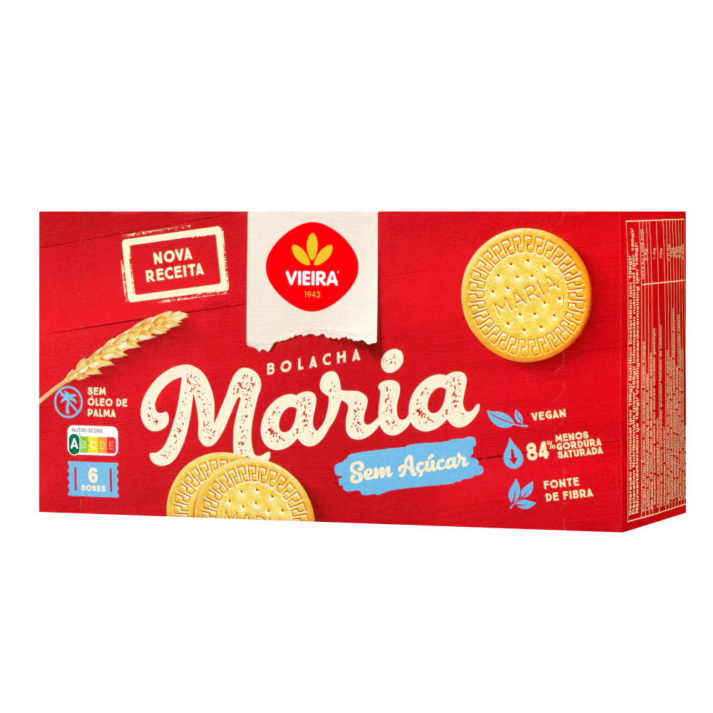 Bolachas Maria Sem Adição De Açúcar Vieira 150 g