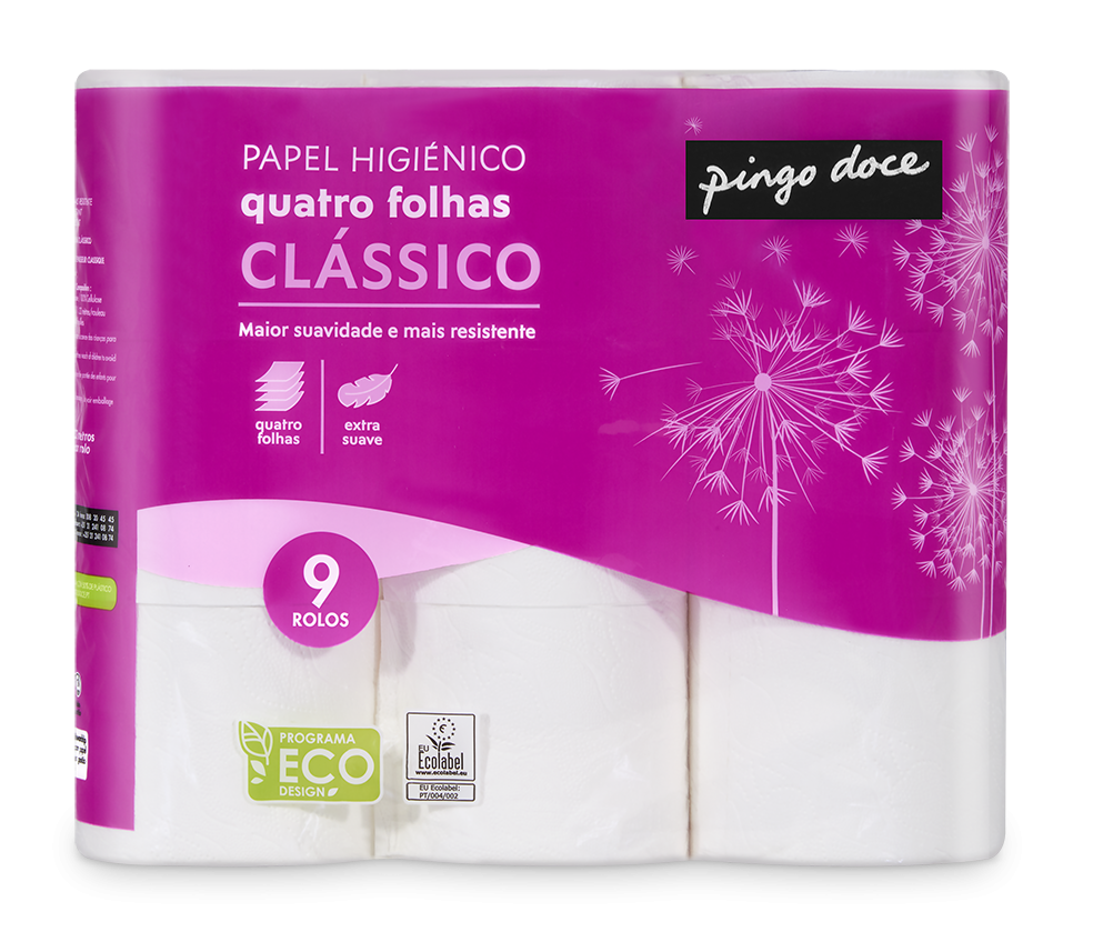 Papel Higiénico 4 Folhas 9 Rolos