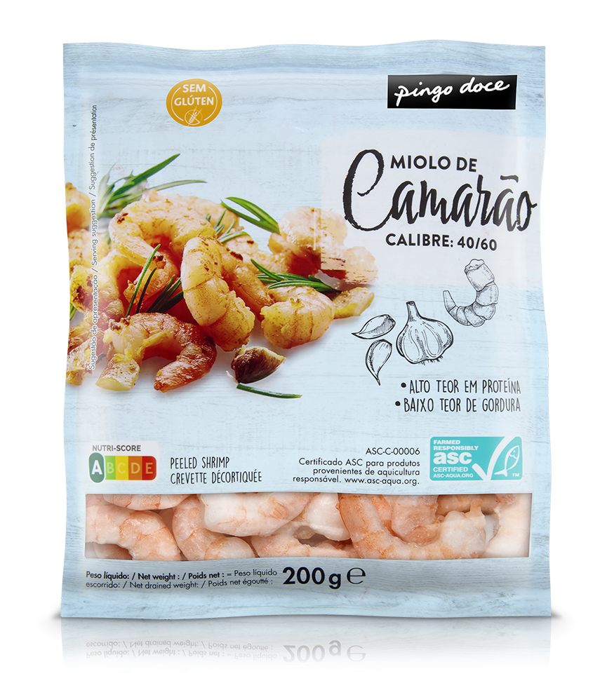 Miolo de Camarão 40/60 Congelado