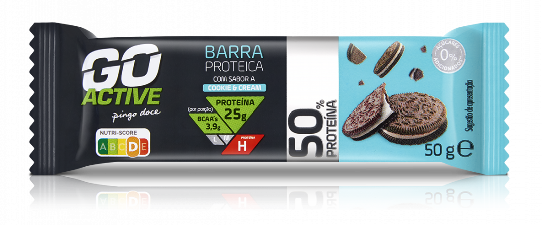 Barra 50% Proteína Cookies & Cream