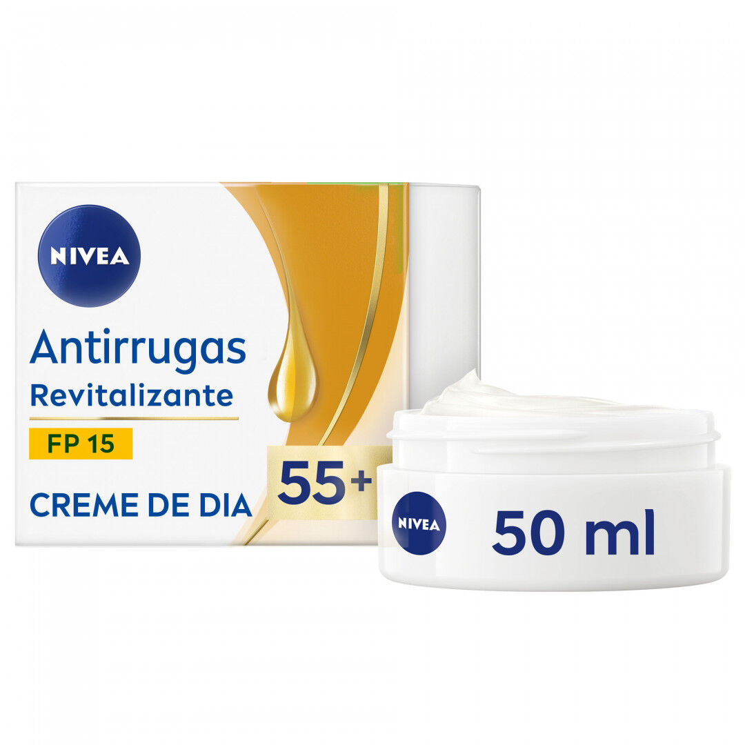 Creme de Rosto de Dia Antirrugas Revitalizante 55+