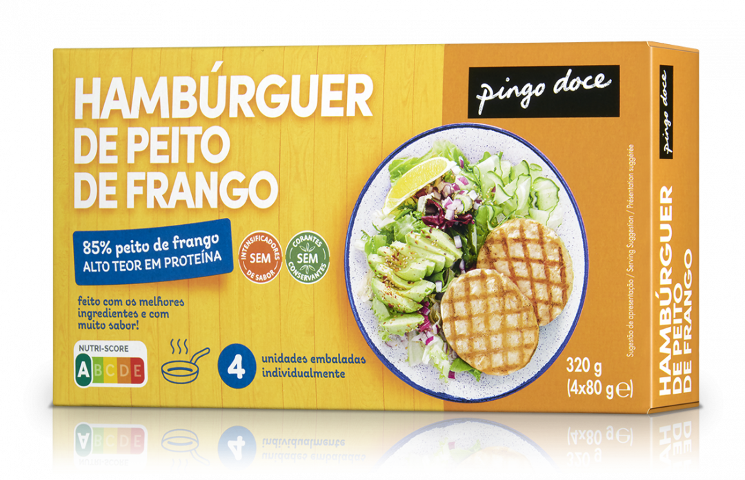 Hambúrguer de Frango Congelado Pingo Doce