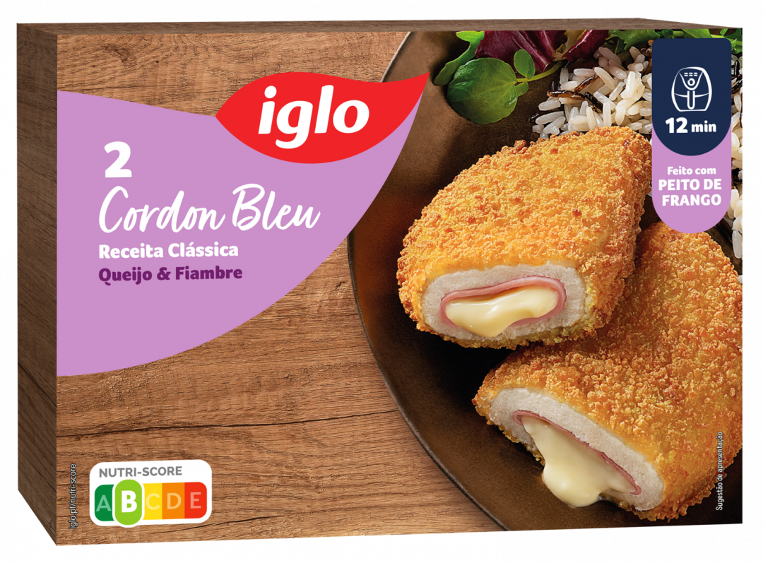 Crocantes de Frango Cordon Bleu Congelados Iglo