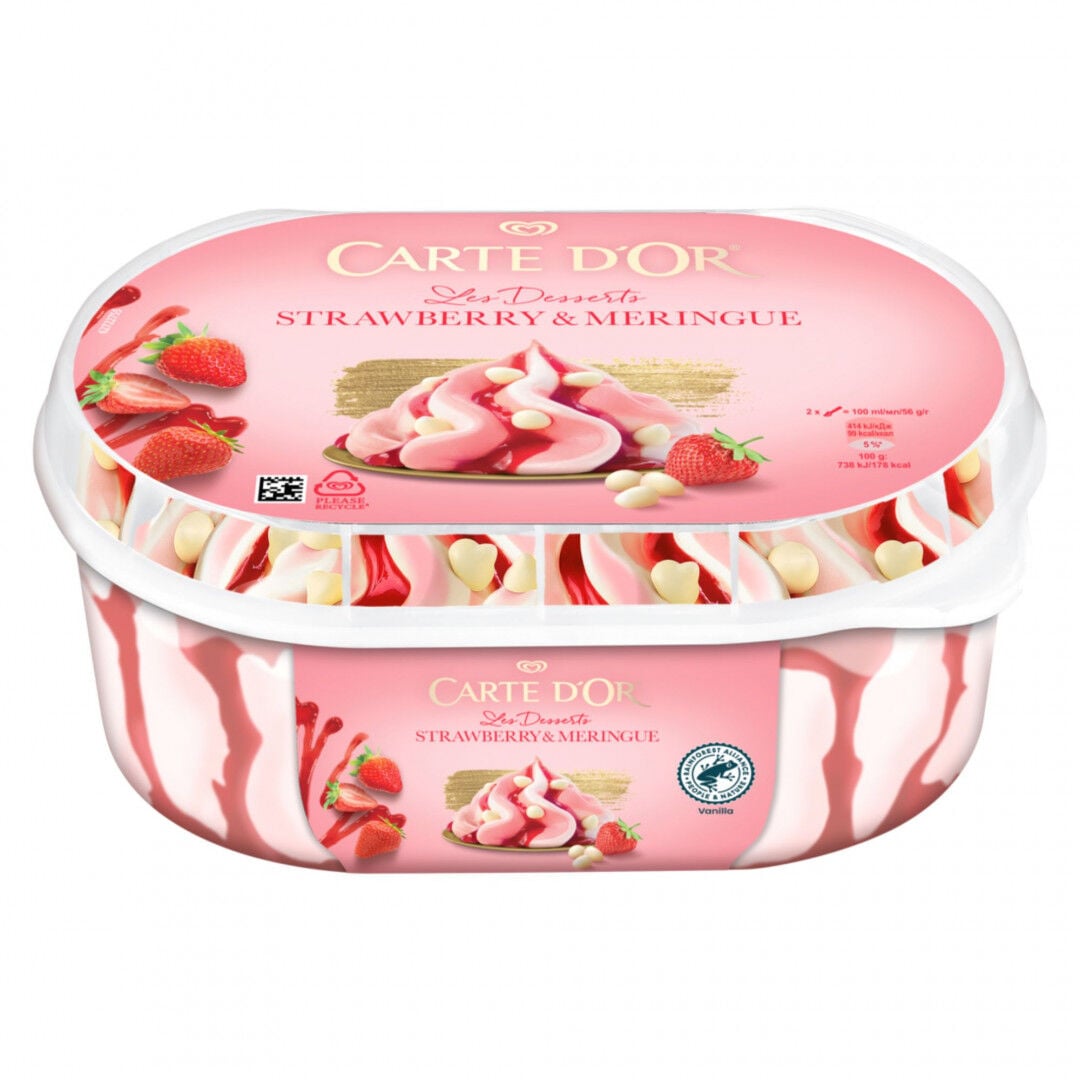 Gelado Morango e Merengue Les Desserts