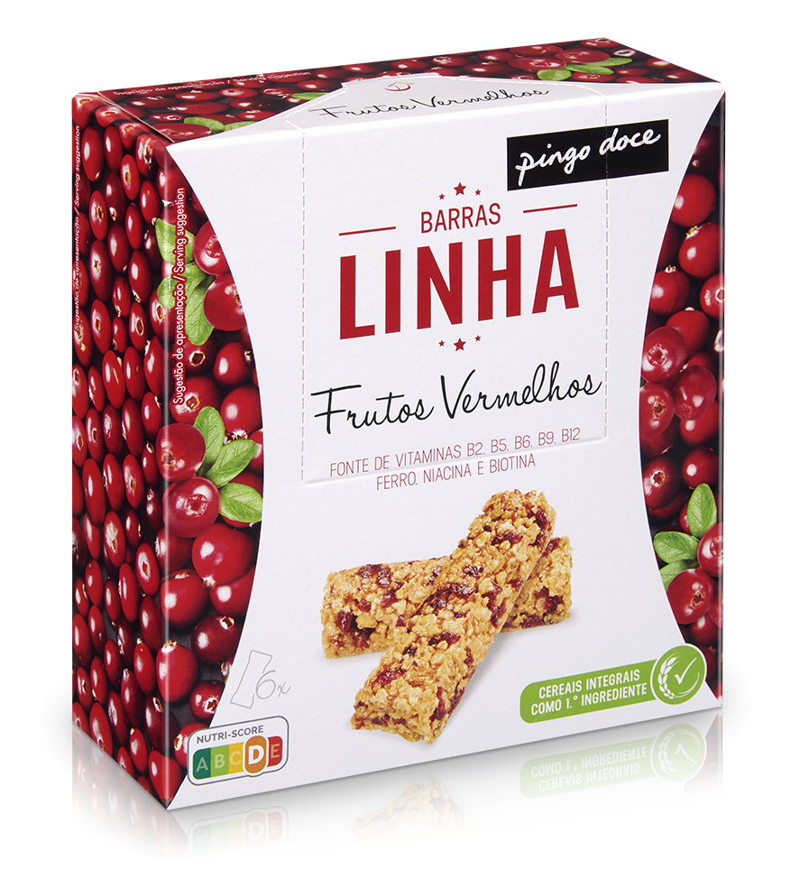 Barras de Cereais Linha Frutos Vermelhos