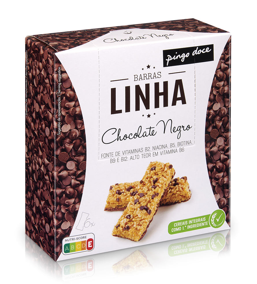 Barras de Cereais Linha Chocolate Negro