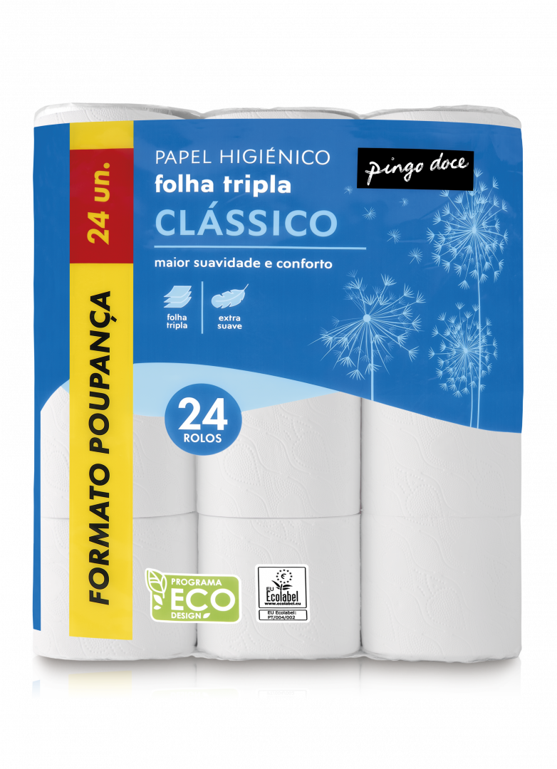 Papel Higiénico 3 Folhas 24 Rolos