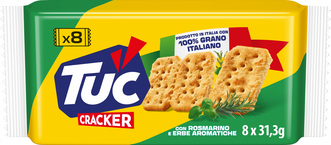 Bolachas Cracker Tuc com Ervas Aromáticas