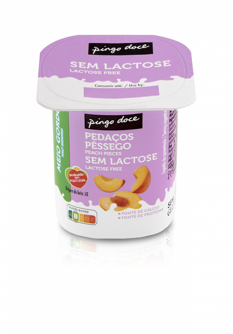 Iogurte Pedaços Pêssego sem Lactose