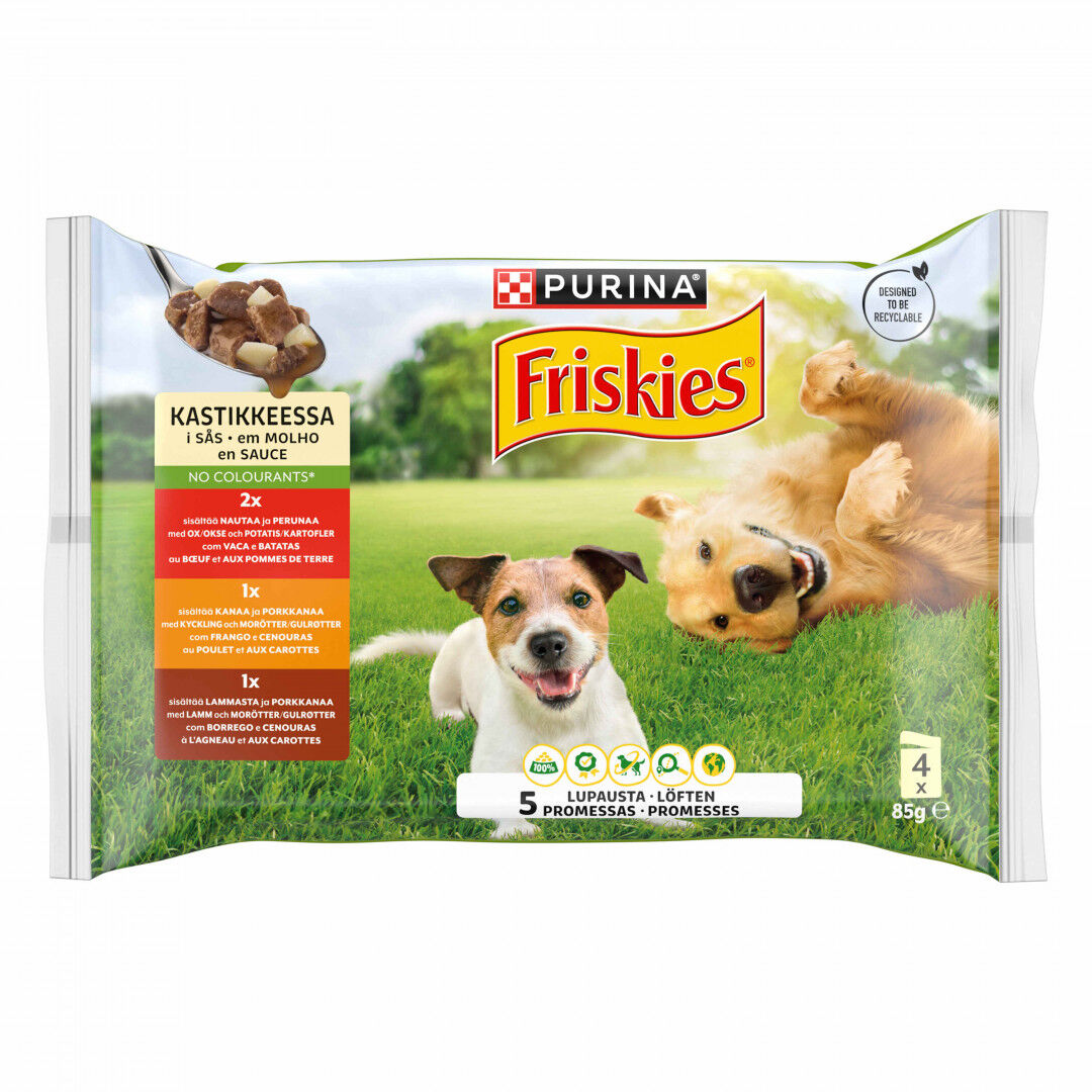 Comida Húmida Para Cão Com Carnes Em Molho Purina Friskies 340 g