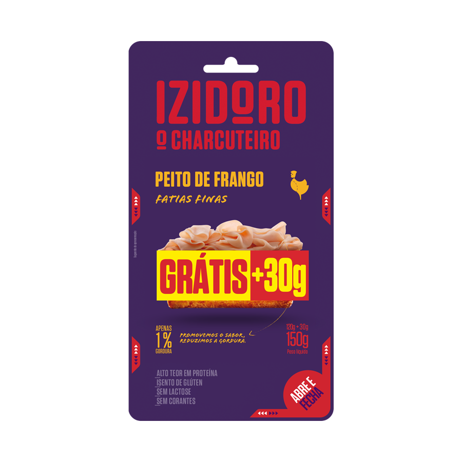 Fiambre Peito de Frango Fatias Finas Izidoro