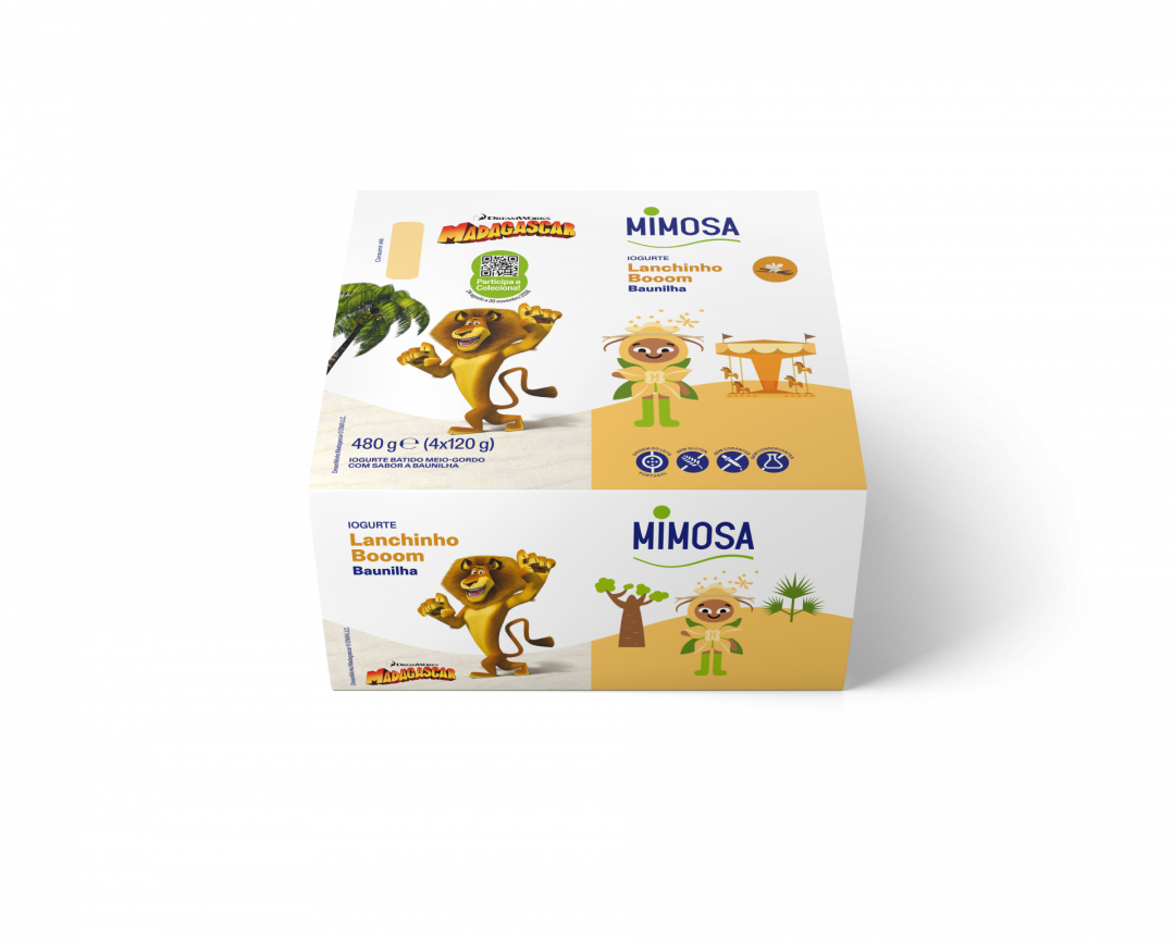 Iogurte Infantil Lanchinho Booom Baunilha pack 4