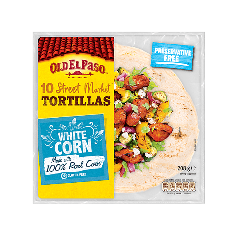 Tortilhas de Milho Branco