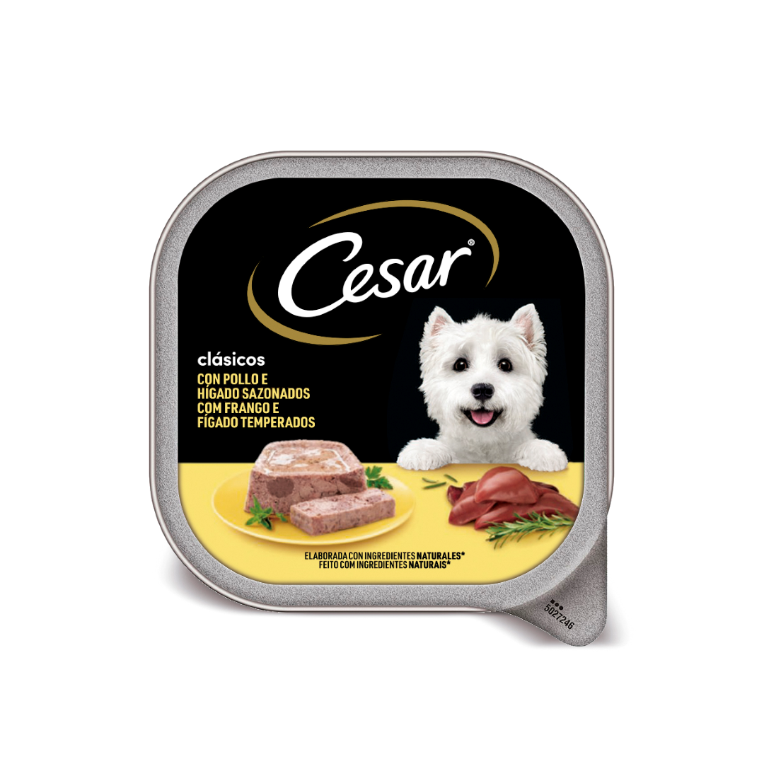 Comida Húmida Para Cão Patê Com Frango Cesar 300 g