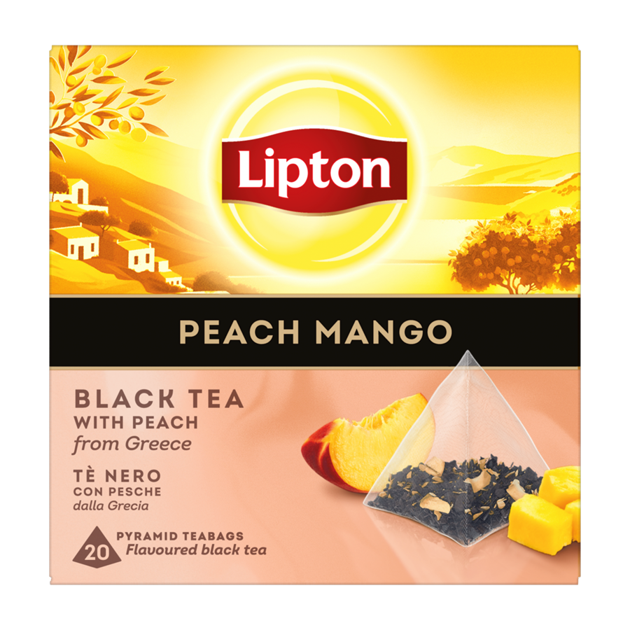 Chá Preto Pêssego E Manga Lipton 20 un