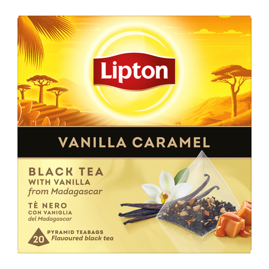 Chá Preto Com Baunilha E Caramelo Lipton 20 un
