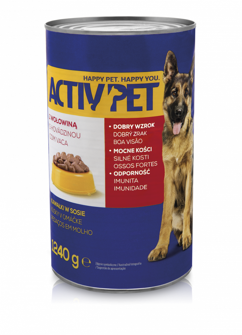 Comida Húmida para Cão com Vaca em Molho