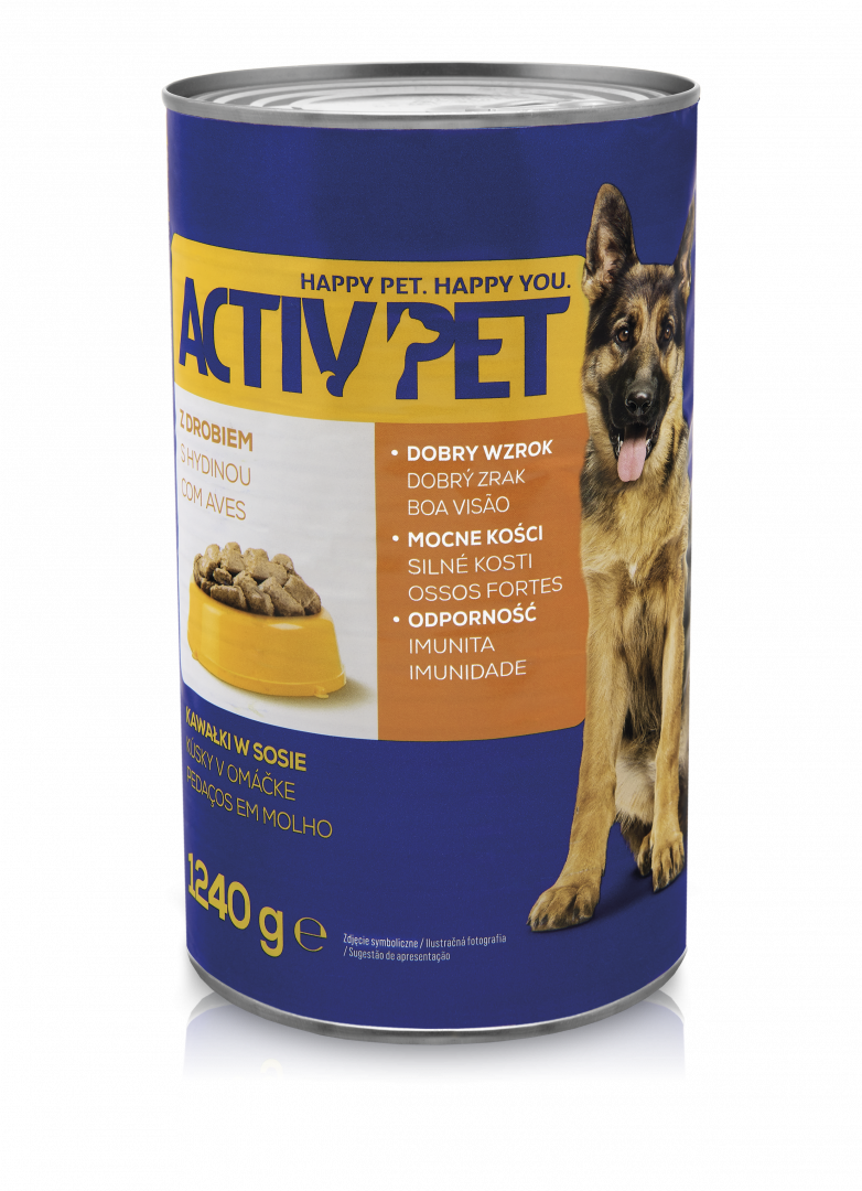 Comida Húmida para Cão com Aves em Molho