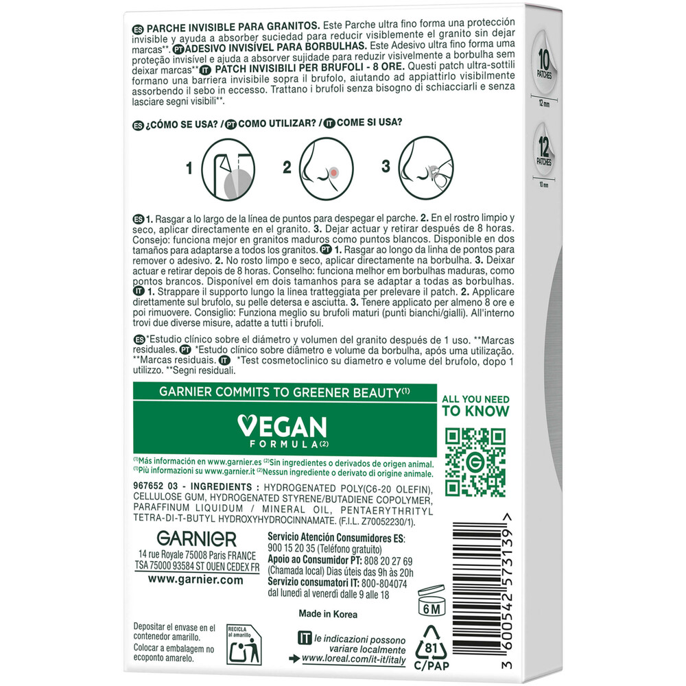 Adesivos Faciais Pure Active Borbulhas