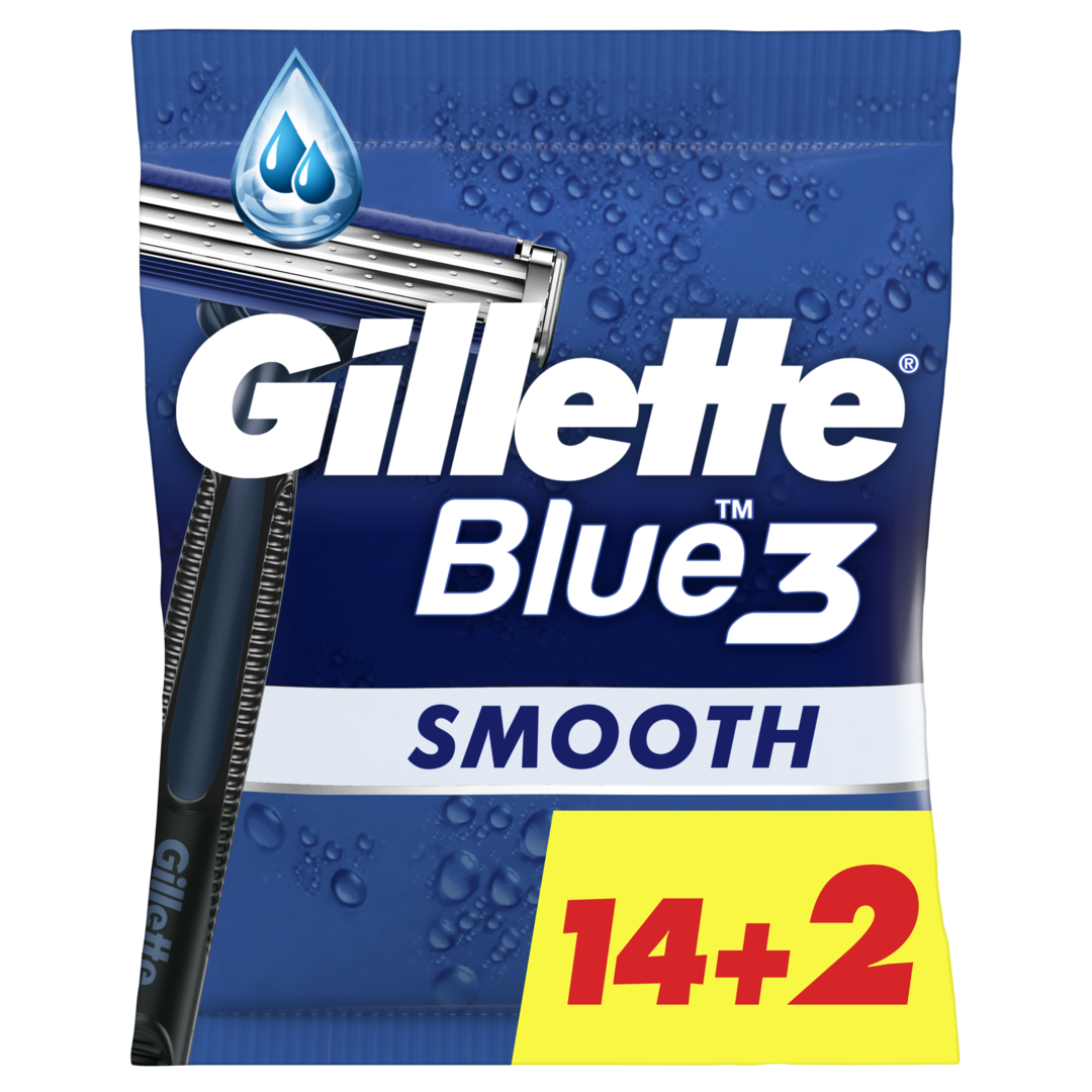 Lâminas Descartáveis Blue3 Smooth (14+2)